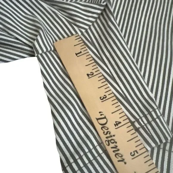 New Trina Turk Dearest Olive Striped Linen Blend Shorts - Sz 4 - Picture 11 of 14